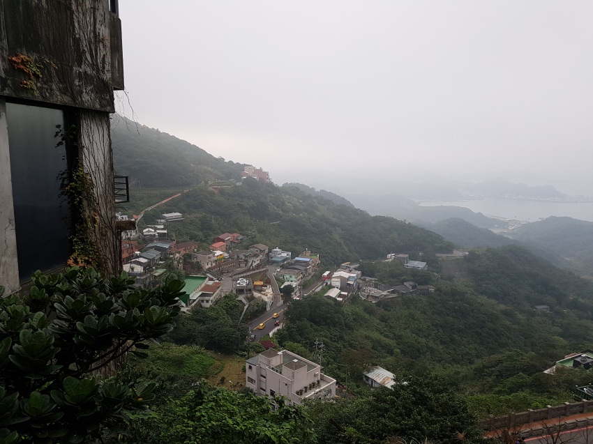 九份老街から見下ろす景色